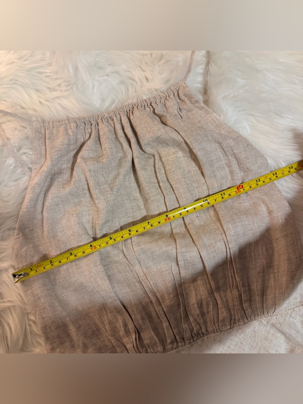 Banana Republic Linen Blend Beige Midi Dress Size 0 NWOT - Picture 11 of 15